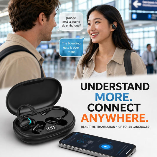 AI Translator Earbuds | 144 Languages Real-Time Translation Rusoft Innovation
