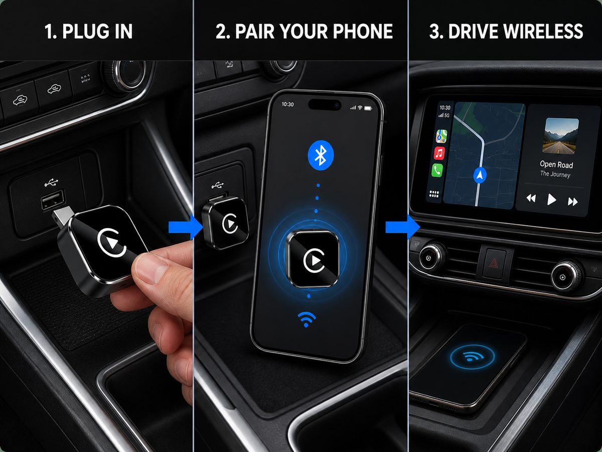 Plug In. Pair. Drive.