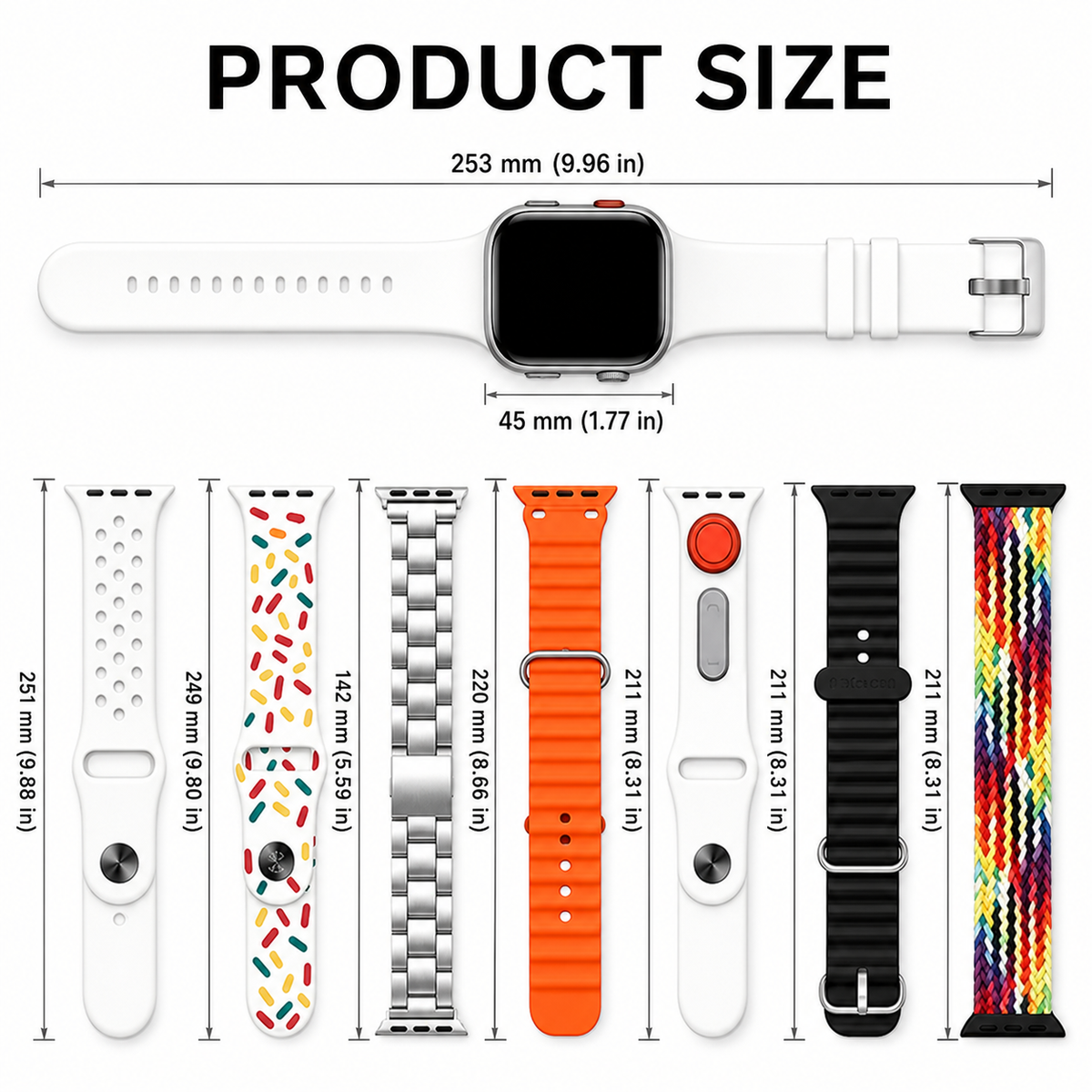 10-in-1 Smart Watch Set with Wireless Earbuds & 7 Straps Rusoft Innovation