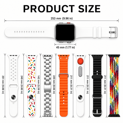 10-in-1 Smart Watch Set with Wireless Earbuds & 7 Straps Rusoft Innovation