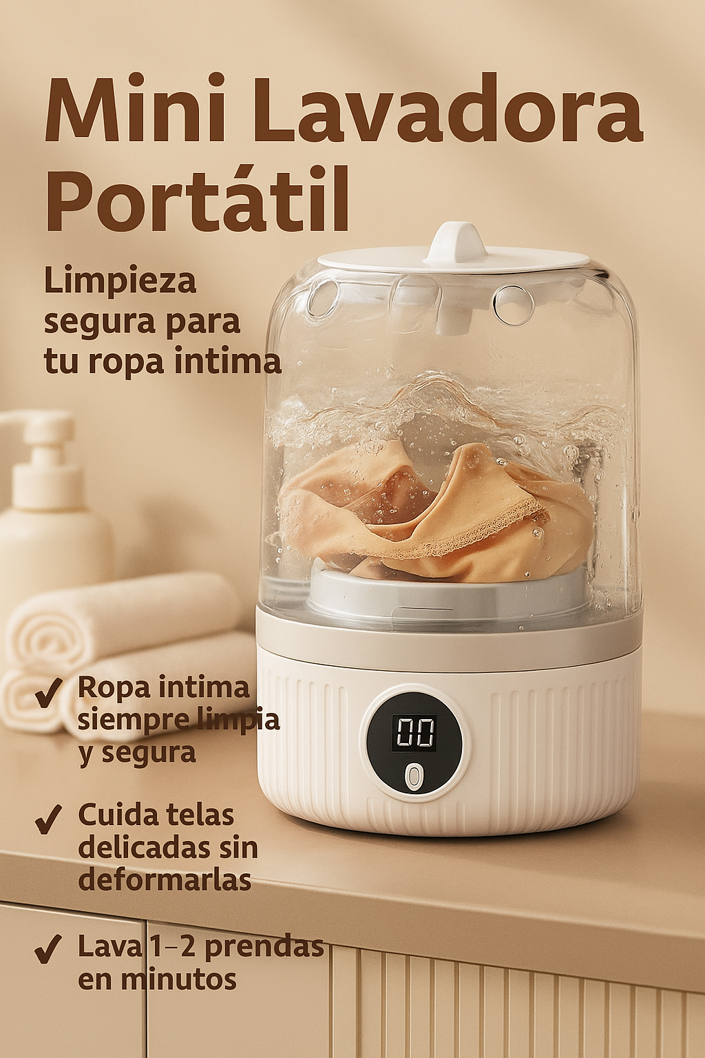 Tu lavadora personal para lo que más te cuida