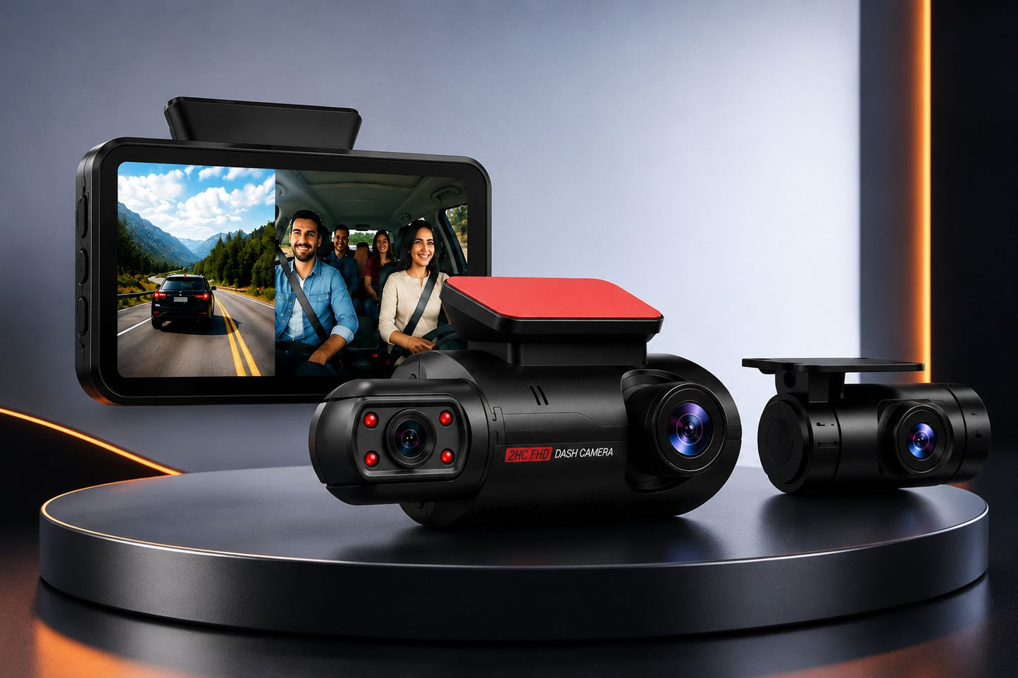 1080P Dual Dash Cam | Front & Cabin Recording | G-Sensor | Night Vision Rusoft Innovation