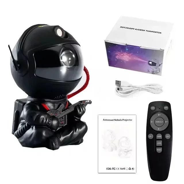 Galaxy Star Projector Night Light – Astronaut-Themed LED Starry Sky Lamp for Bedroom, Home Decor & Kids Gift  Rusoft Innovation
