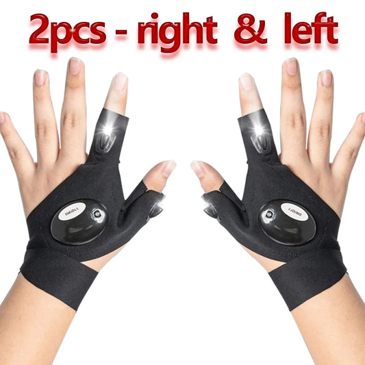 Guantes LED Impermeables para Running, Ciclismo y Camping – Luz Luminosa para Exterior  Rusoft Innovation