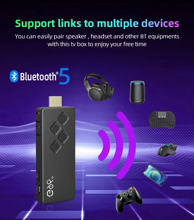Global Version Android 13 G96 TV Stick 8K HDR Portable Streaming Media 2GB16GB Allwinner H313 Quad Core Multi Language TV Dongle  Rusoft Innovation