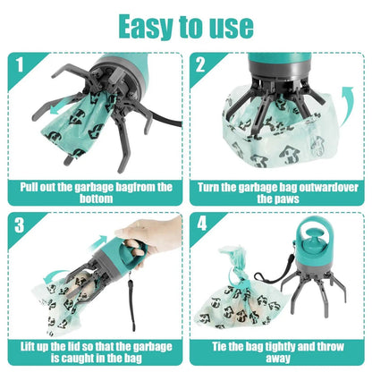 Recogedor Portátil de Excrementos para Perros – Con Bolsas Incorporadas, Diseño Higiénico y Sin Contacto  Rusoft Innovation