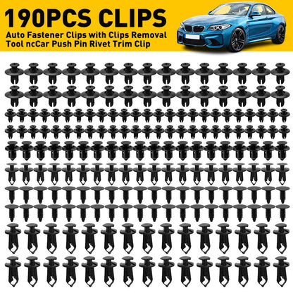 Kit 190 Piezas Clips y Sujetadores para Coche – Parachoques, Guardabarros y Paneles  Rusoft Innovation