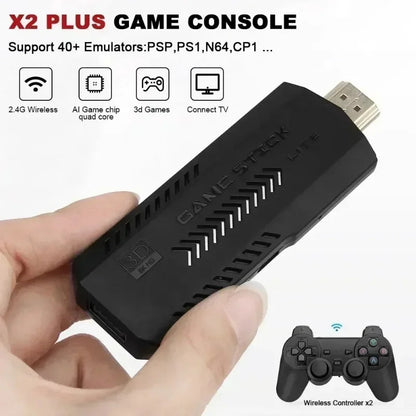 Super Game Box 128GB 4K Android TV Gaming Console with 2 Wireless Controllers – Retro Arcade System for Christmas  Rusoft Innovation