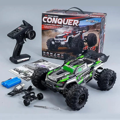 WLtoys Coche RC Escala 1:16 4WD Alta Velocidad 50 km/h – Camión Monstruo Todoterreno a Control Remoto 2.4G para Niños y Adultos  Rusoft Innovation