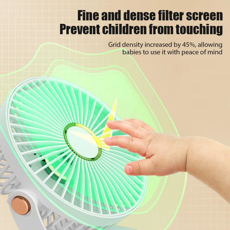 Ventilador Portátil Recargable con Clip – Frescura en Cualquier Lugar  Rusoft Innovation