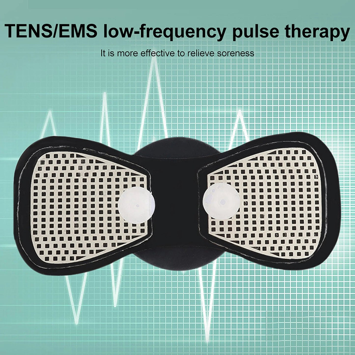 Masajeador de Cuello Eléctrico EMS Mini – Parches de Masaje Cervical y Espalda 8 Modos para Alivio de Fatiga Muscular  Rusoft Innovation