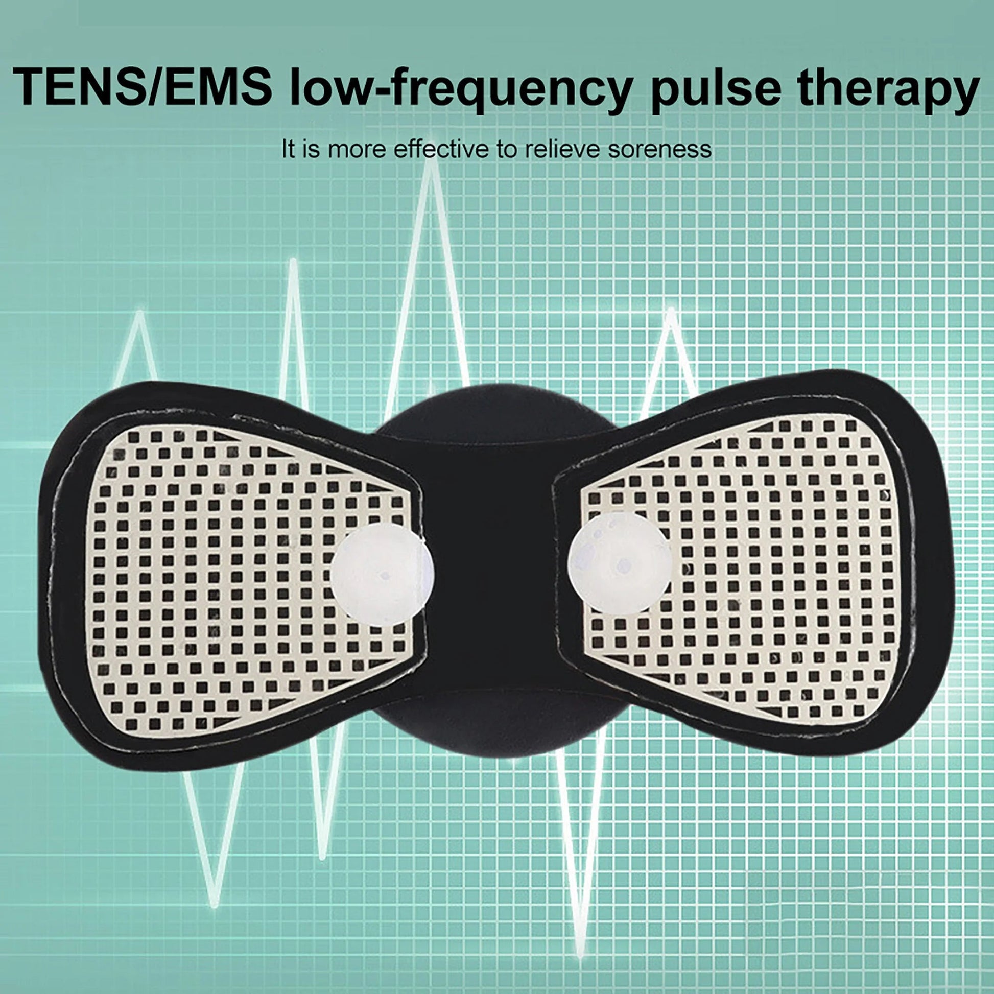 Masajeador de Cuello Eléctrico EMS Mini – Parches de Masaje Cervical y Espalda 8 Modos para Alivio de Fatiga Muscular  Rusoft Innovation