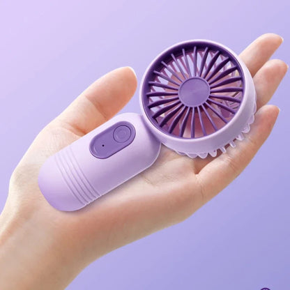 Mini Ventilador Portátil USB Recargable – 3 Velocidades Silencioso, Ventilador de Mano de Viaje para Oficina, Hogar, Camping y Exterior  Rusoft Innovation