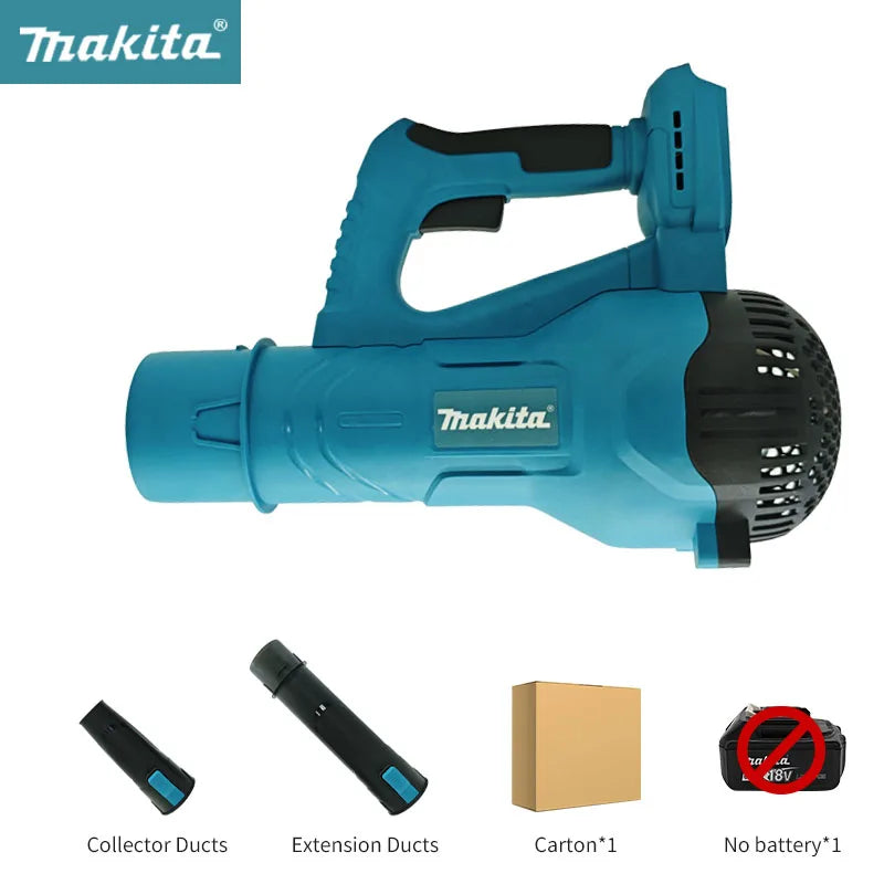 Soplador Turbo Inalámbrico 3 en 1 Compatible con Makita 18V – 38,000RPM, Motor Brushless, Portátil y Potente