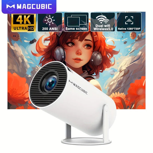 Proyector Magcubic HY300 Pro 200ANSI – Resolución Nativa 720P, WiFi de Doble Banda, Duplicación Inalámbrica de Pantalla, Ideal para Cine en Casa  Rusoft Innovation