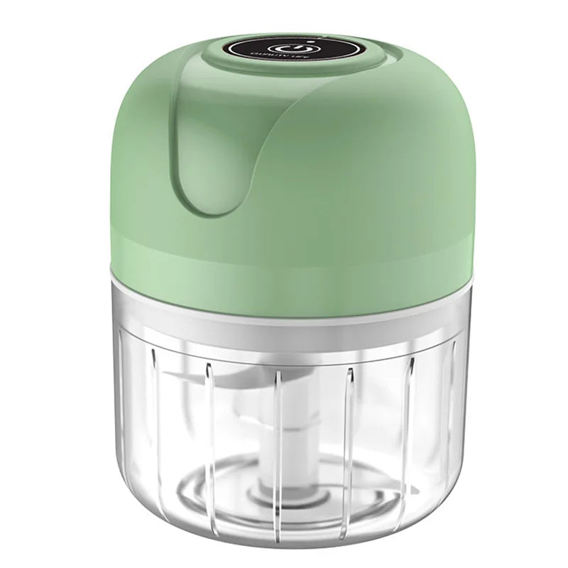 Mini Chef 250ml – Picadora Eléctrica Portátil USB para Ajo, Verduras y Carne