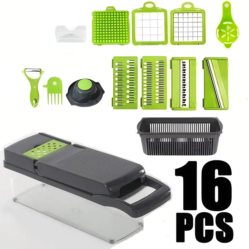 ProChef 16 en 1 Cortador y Rallador Multifuncional