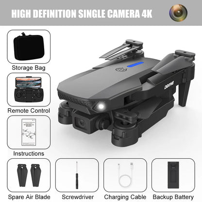 E88/E58 Professional Wide Angle RC Dron HD 4K Camera Mode Foldable Helicopter Aircraft Quadcopter Drone Kid Gift Toys  Rusoft Innovation