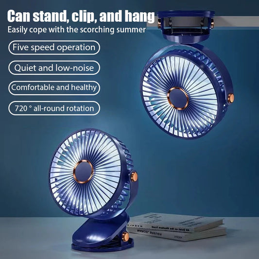 Ventilador Portátil Recargable con Clip – Frescura en Cualquier Lugar  Rusoft Innovation