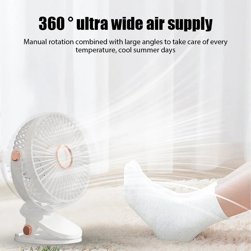 Ventilador Portátil Recargable con Clip – Frescura en Cualquier Lugar  Rusoft Innovation
