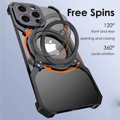 Funda Magnética 360° de Metal – Soporte y Protección para iPhone 13/14/15 Pro Max  Rusoft Innovation