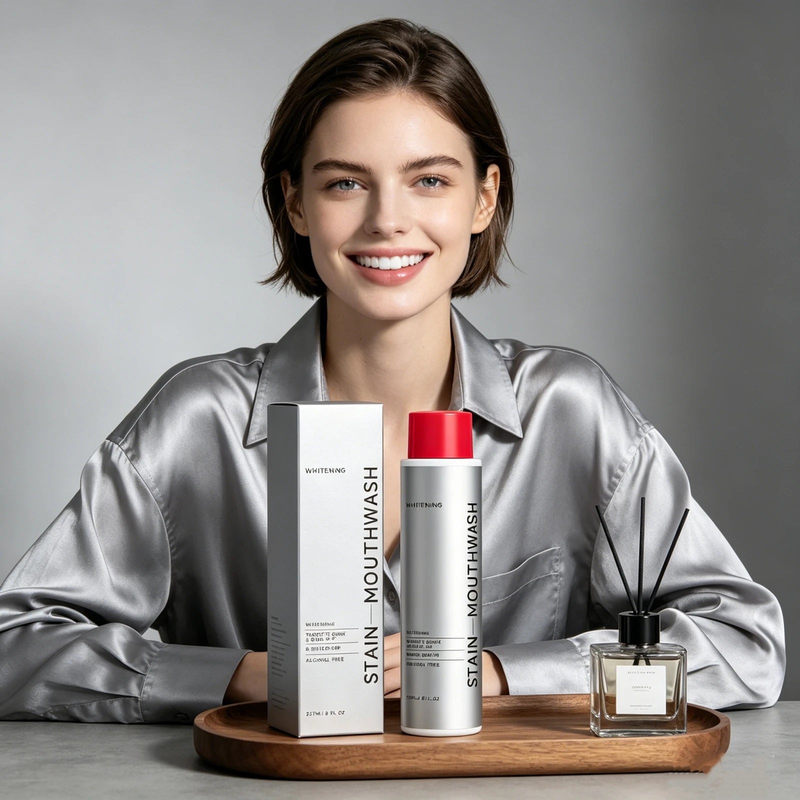 Teeth Whitening Mouthwash Clean Plaque Stains Teeth Brightening Fresh Breath Daily Oral Rinse Care Tooth Stain Removal Mouthwash  Rusoft Innovation