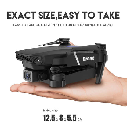 E88 Pro WiFi FPV Drone 4K HD Camera Height Hold Foldable Quadcopter Ideal Gift for Beginners  Rusoft Innovation