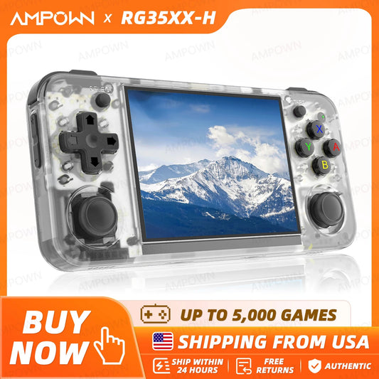 Consola Portátil Retro ANBERNIC RG35XX H – 3.5” IPS, HDMI, Linux, Regalo para Niños y Gamers  Rusoft Innovation