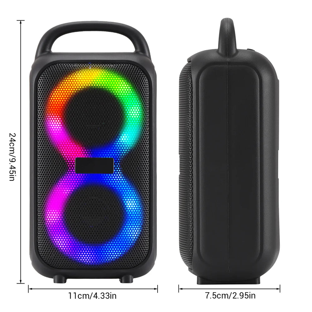 Altavoz Portátil 1000W Party Bluetooth con Subwoofer Dual para Fiesta y Exteriores  Rusoft Innovation