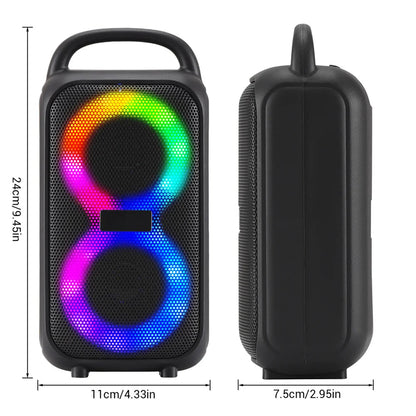 Altavoz Portátil 1000W Party Bluetooth con Subwoofer Dual para Fiesta y Exteriores  Rusoft Innovation