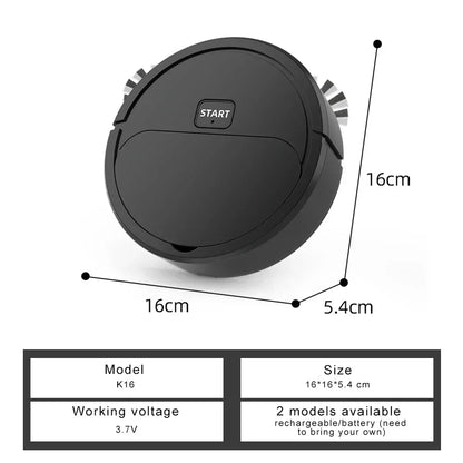 2025 Auto Robotic Vacuum - USB Rechargeable 2-in-1 Sweep & Vacuum - Mini Smart Cleaner for Home & Office  Rusoft Innovation