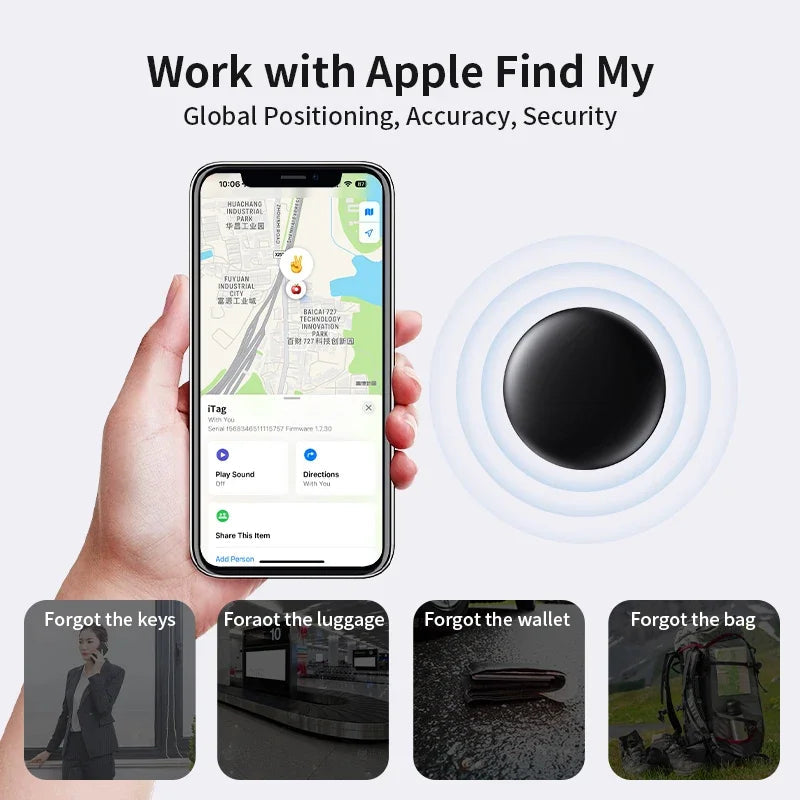 Airtag Replacements 1 2 3 4 Pack Anti Loss Tracker Find My GPS Bluetooth for Baggage IOS MFi Key Detector  Rusoft Innovation