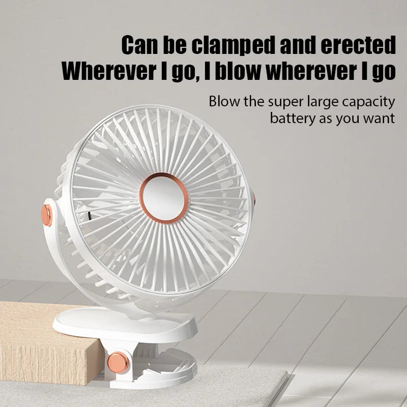 Ventilador Portátil Recargable con Clip – Frescura en Cualquier Lugar  Rusoft Innovation