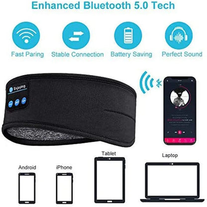 Auriculares Bluetooth Deportivos y para Dormir con Diadema Elástica 2 en 1  Rusoft Innovation