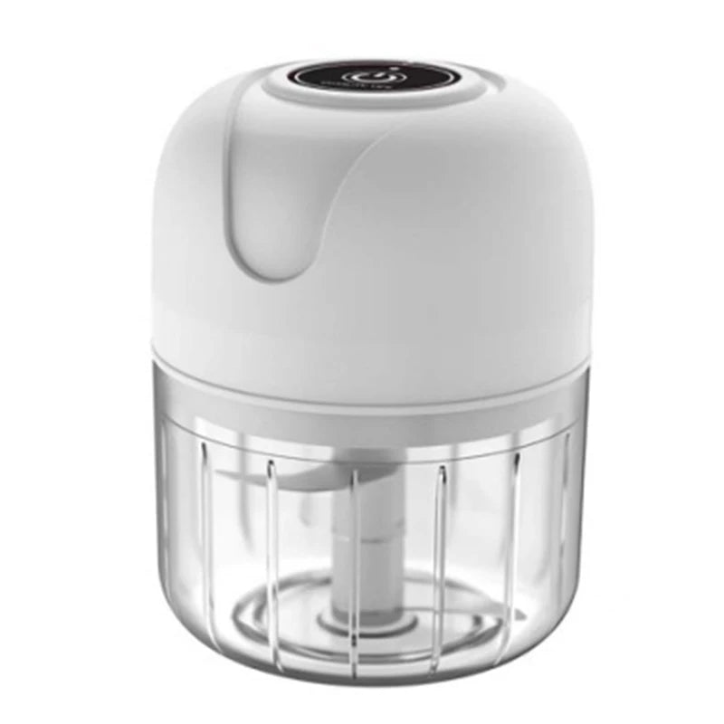 Mini Chef 250ml – Picadora Eléctrica Portátil USB para Ajo, Verduras y Carne