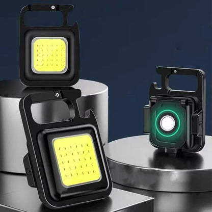 Mini Linterna LED de Llavero 3 en 1 – Luz de Emergencia Recargable con Abrebotellas y Lámpara de Bolsillo  Rusoft Innovation