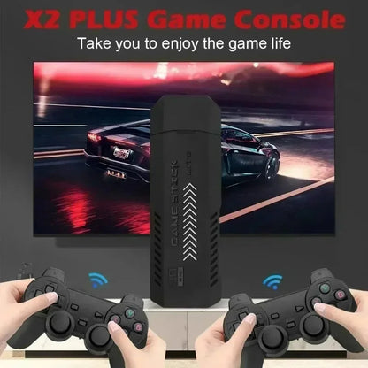 Super Game Box 128GB 4K Android TV Gaming Console with 2 Wireless Controllers – Retro Arcade System for Christmas  Rusoft Innovation