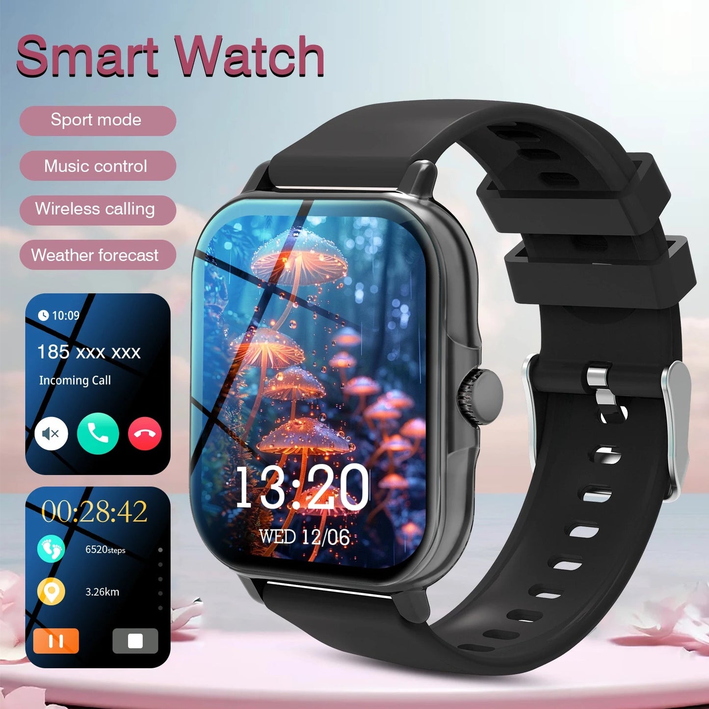 Reloj Inteligente Unisex 2.01” – Smartwatch con Llamadas Bluetooth, Monitor de Actividad, Deportes y Salud, Compatible con iOS y Android  Rusoft Innovation