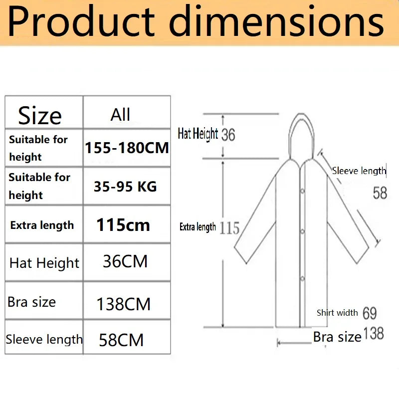 Poncho Impermeable de Viaje para Hombre & Mujer