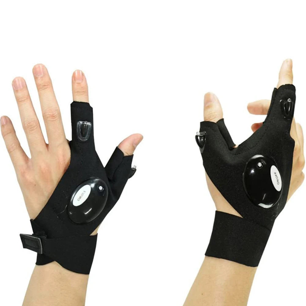 Guantes LED Impermeables para Running, Ciclismo y Camping – Luz Luminosa para Exterior  Rusoft Innovation