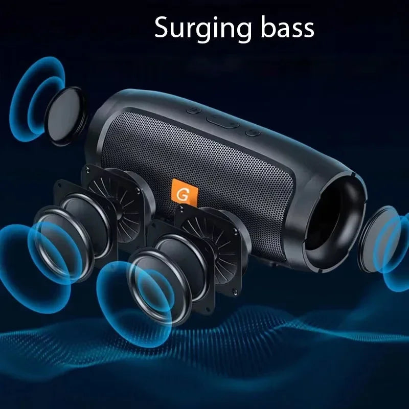 Altavoz Bluetooth Portátil Dual BT Speaker con Subwoofer, Stereo Exterior, TF/USB/FM, Música Inalámbrica 50W  Rusoft Innovation