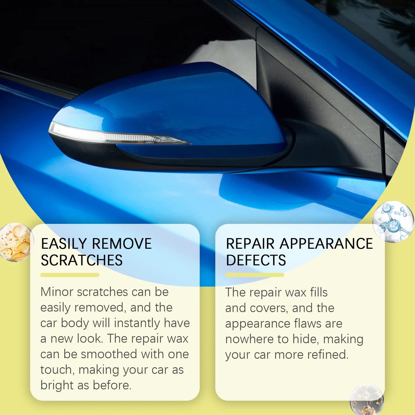 Car Scratch Repair Wax - Removes Scratches, Rust Stains & Polishes, Auto Paint Protection & Care For Professional Results  Rusoft Innovation