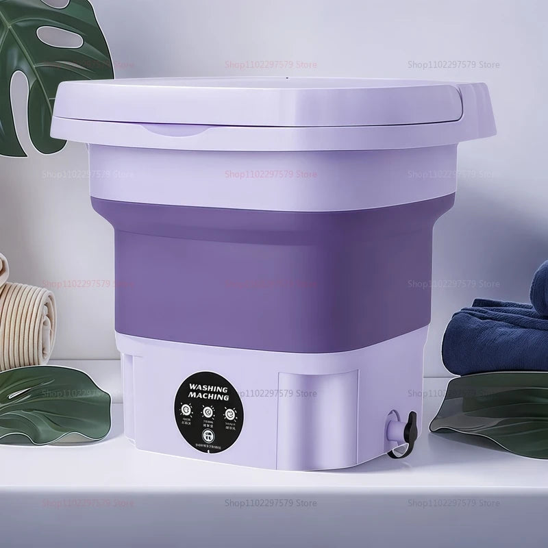 Mini Lavadora Portátil 8L – Ideal para Dormitorios, Viajes y Ropa Delicada  Rusoft Innovation