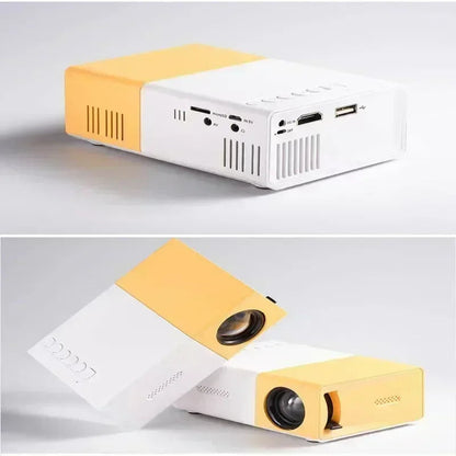 YG300 MINI Projector Portable Home Theater Smart TV Laser Beamer 3D Cinema LED Videoprojector for 4k 1080P Movie Via HD Port  Rusoft Innovation