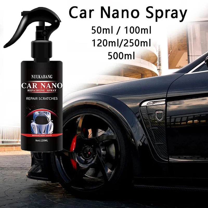Car Scratch Repair Nano Spray 50/100ml Anti Scratch Hydrophobic Polish Nano Coating Water Displacing Polishing Wax Car Accessori  Rusoft Innovation