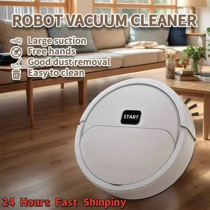 2025 Auto Robotic Vacuum - USB Rechargeable 2-in-1 Sweep & Vacuum - Mini Smart Cleaner for Home & Office  Rusoft Innovation