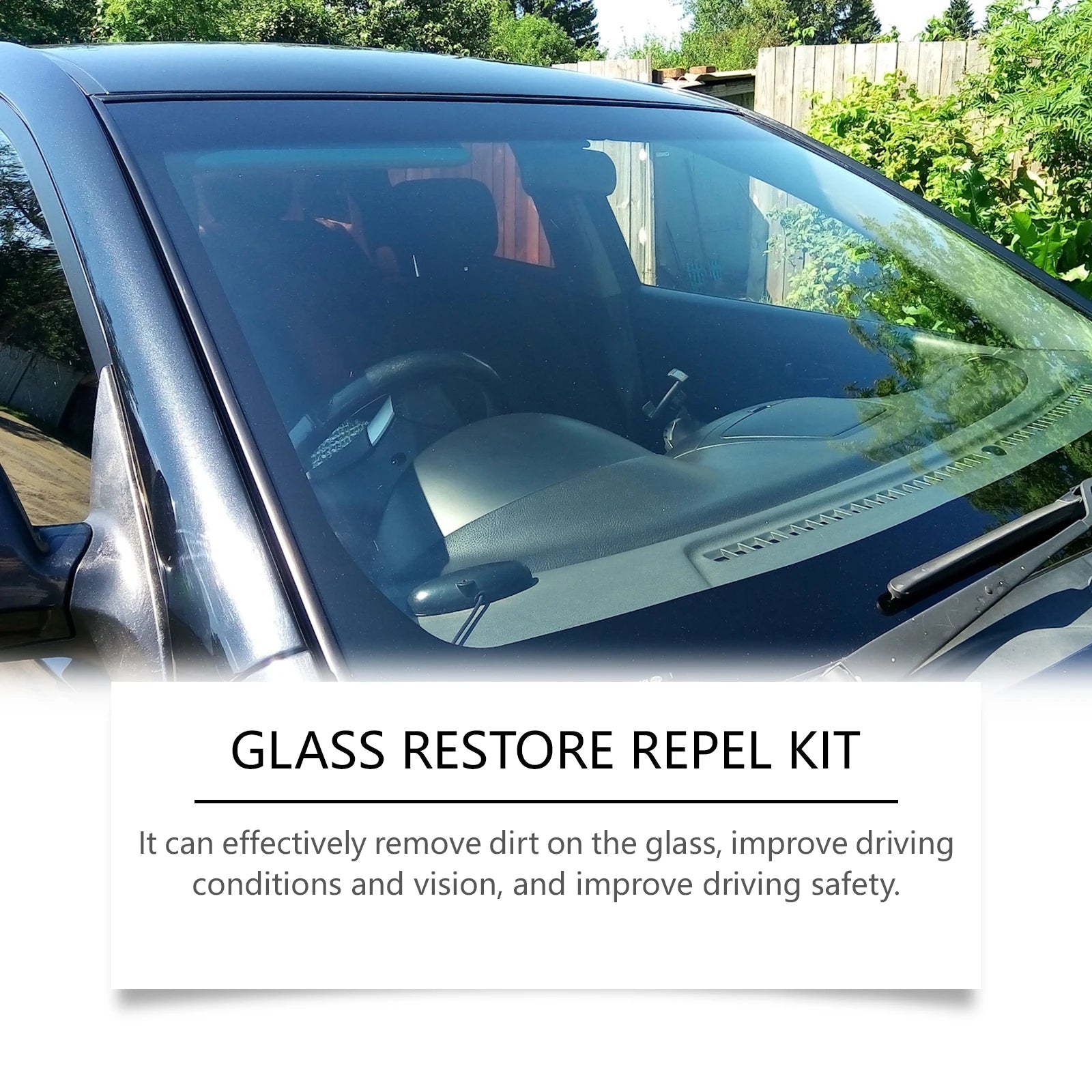 Professional Car Windshield Glass Polishing Kit – Elimina Manchas, Rayones y Marcas de Agua, Restaura Claridad y Protección  Rusoft Innovation