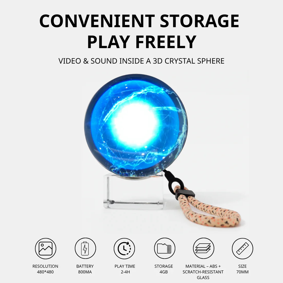 Innovación que Emociona – Esfera de Cristal 3D con Video Personalizado