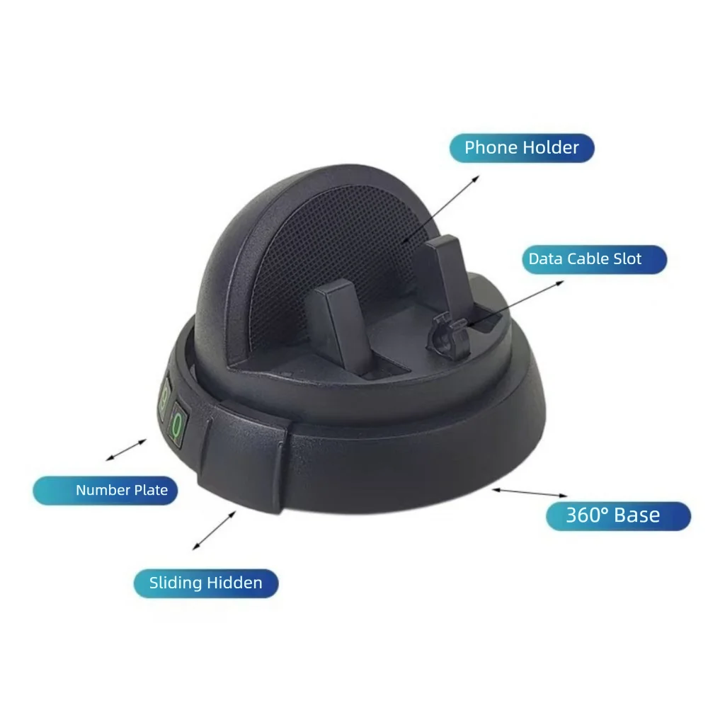 Soporte Universal de Celular 360° – Oculto, Antideslizante y Rotativo