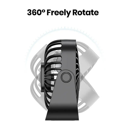 Mini Ventilador USB TOPK 4” – Portátil, Silencioso y Ajustable 360°  Rusoft Innovation